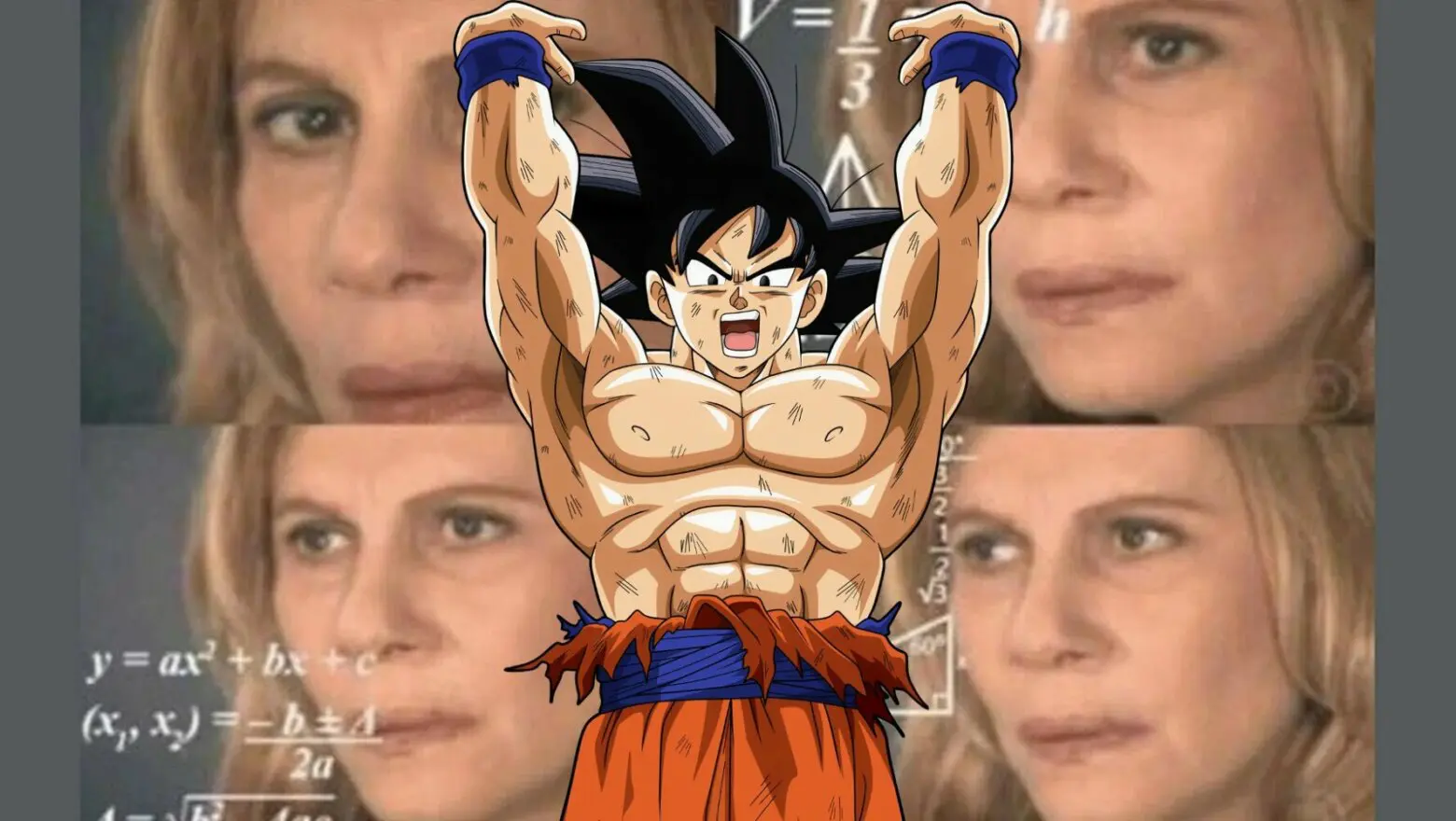 meme calculo goku