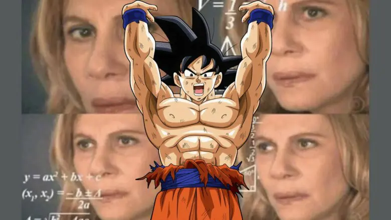 meme calculo goku