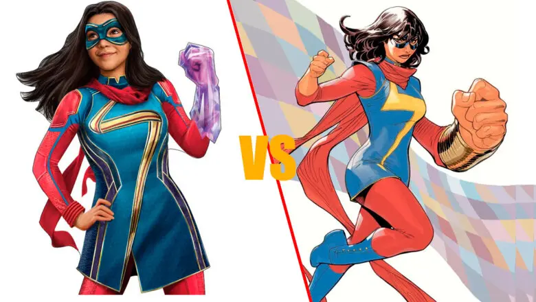 Ms. Marvel Cómic Vs Serie