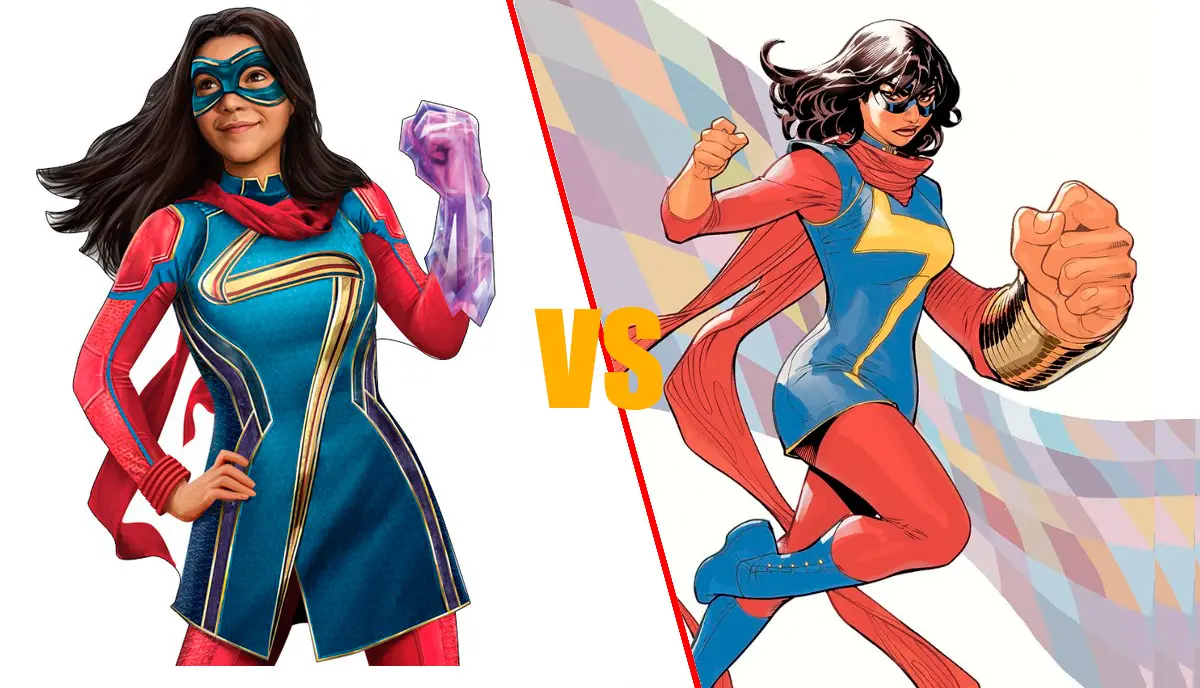 Ms. Marvel Cómic Vs Serie