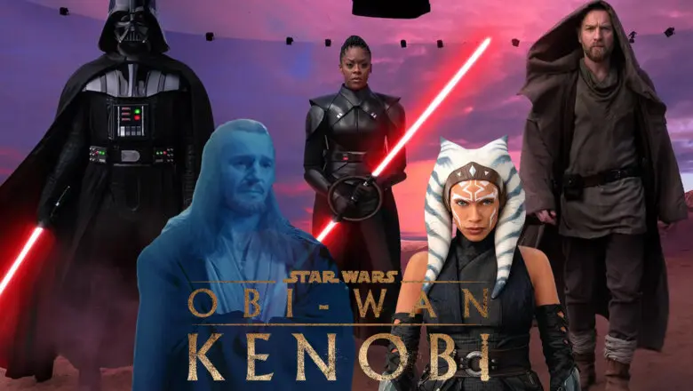 Darth Vader, Qui-Gon Jinn, Reva, Ahsoka y Obi-Wan Kenobi
