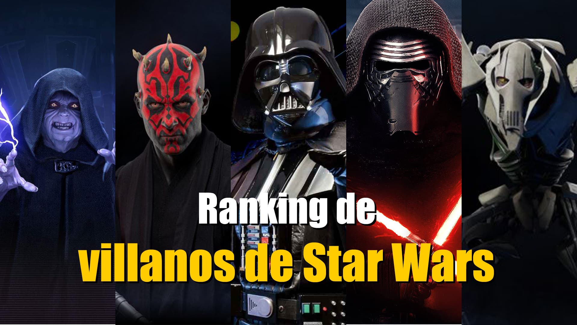 arma aplausos tempo Ordenamos los 10 mejores villanos de Star Wars antes del estreno de  'Obi-Wan Kenobi'