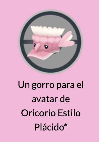 Pokemon GO Gorro Oricorio (Estilo Placido)