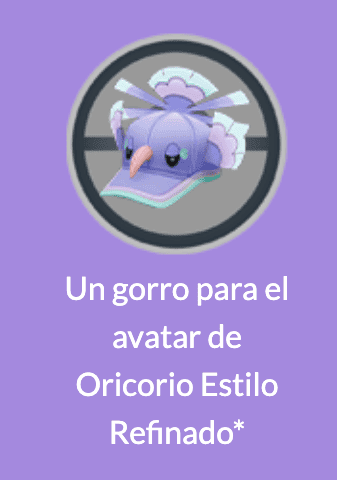 Pokemon GO Gorro Oricorio (Estilo Refinado)
