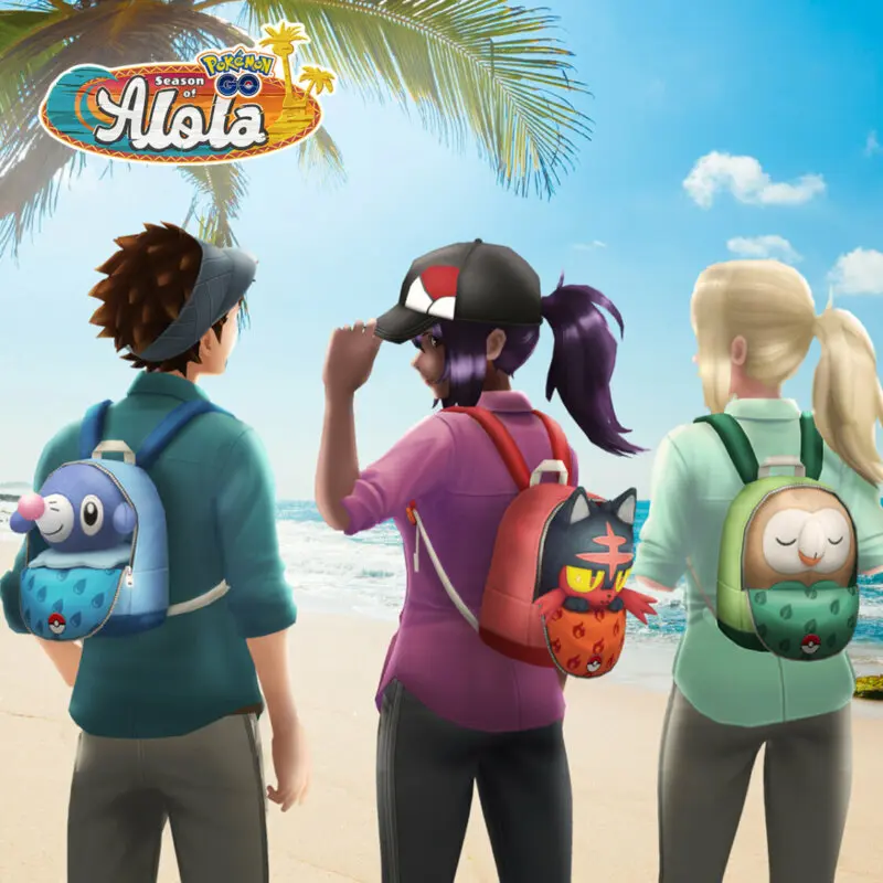 Pokemon GO mochila Rowlet Litten Popplio