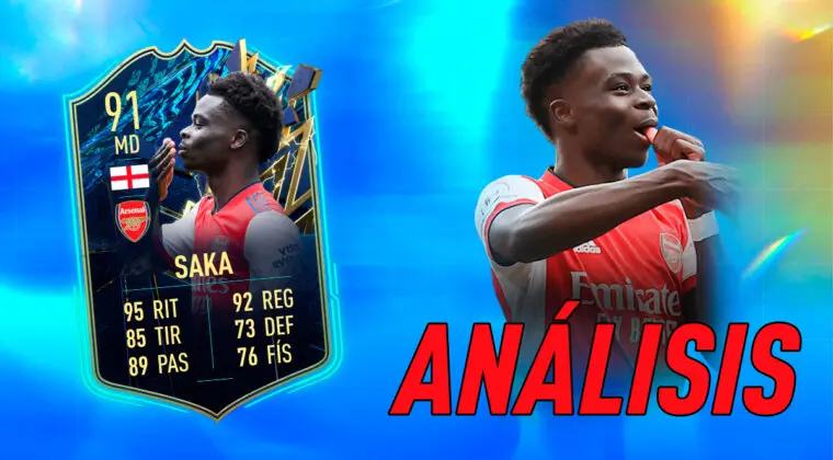 Imagen de FIFA 22: análisis de Saka TOTS. ¿Por fin una carta gratuita muy valiosa?