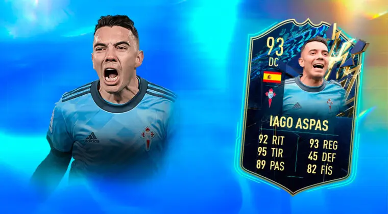 Imagen de FIFA 22: ¿Merece la pena Iago Aspas TOTS? + Solución del SBC