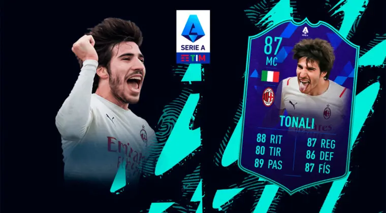 Imagen de FIFA 22: ¿Merece la pena Sandro Tonali POTM de la Serie A? + Solución del SBC
