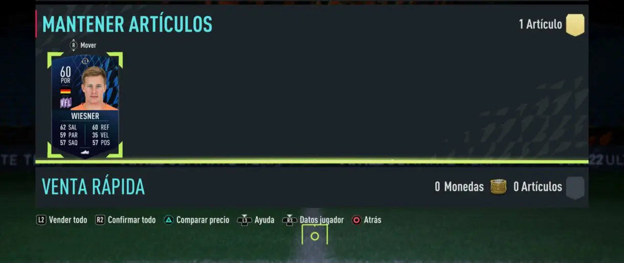 Token TOTS Swaps en artículos sin asignar de FIFA 22 Ultimate Team