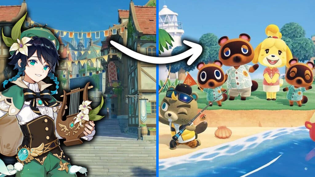 Algo de Genshin Impact en Animal Crossing: New Horizons