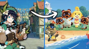 Imagen de Venti se da un paseo por Mondstadt, y lo hace en... ¿Animal Crossing: New Horizons?
