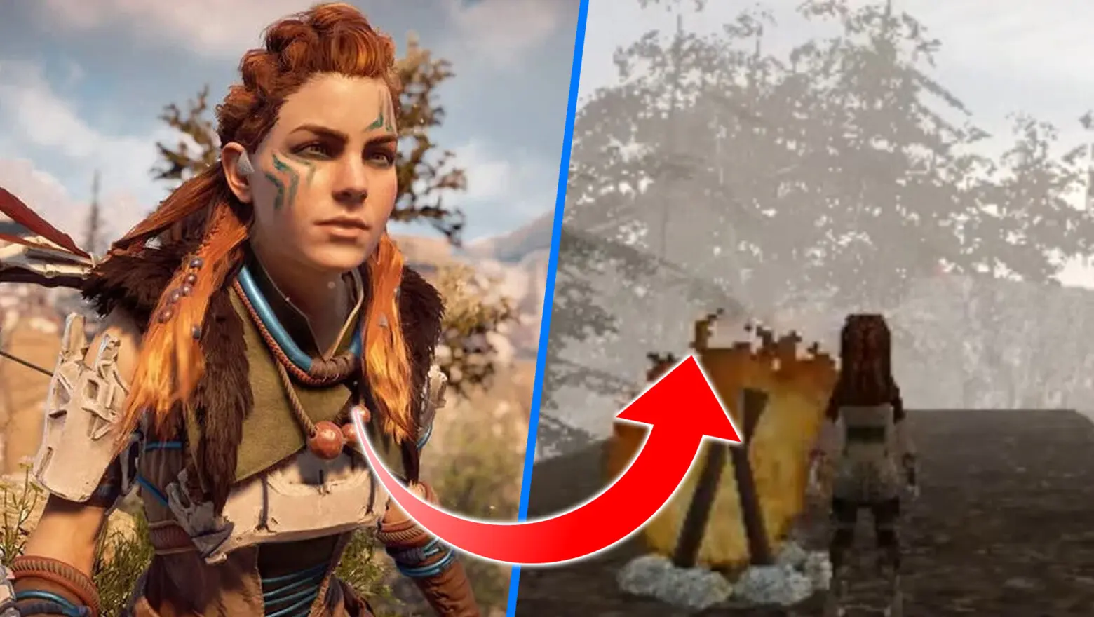 El demake de Horizon Zero Dawn para PS1