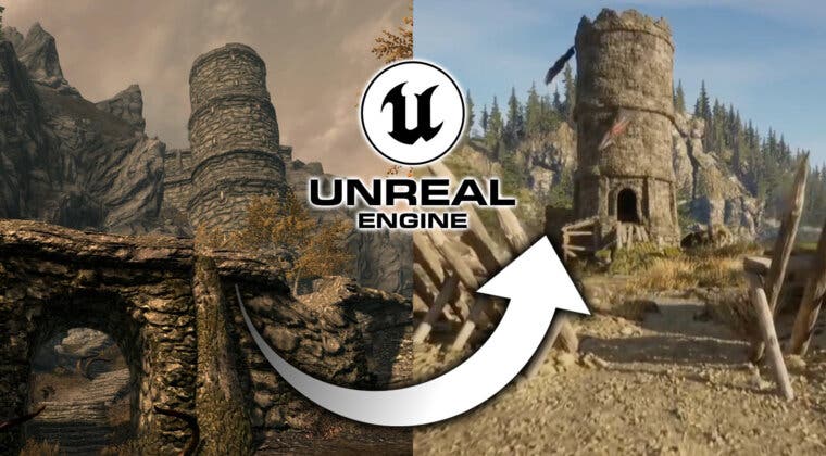 Imagen de Skyrim se ve mejor que nunca gracias a este remake hecho por un fan con Unreal Engine 5