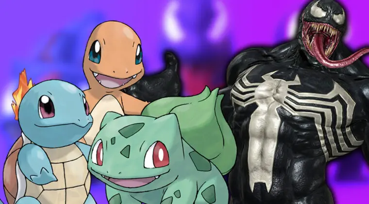 Imagen de Así de terroríficos se verían los Pokémon iniciales de la primera generación si se cruzaran con Venom