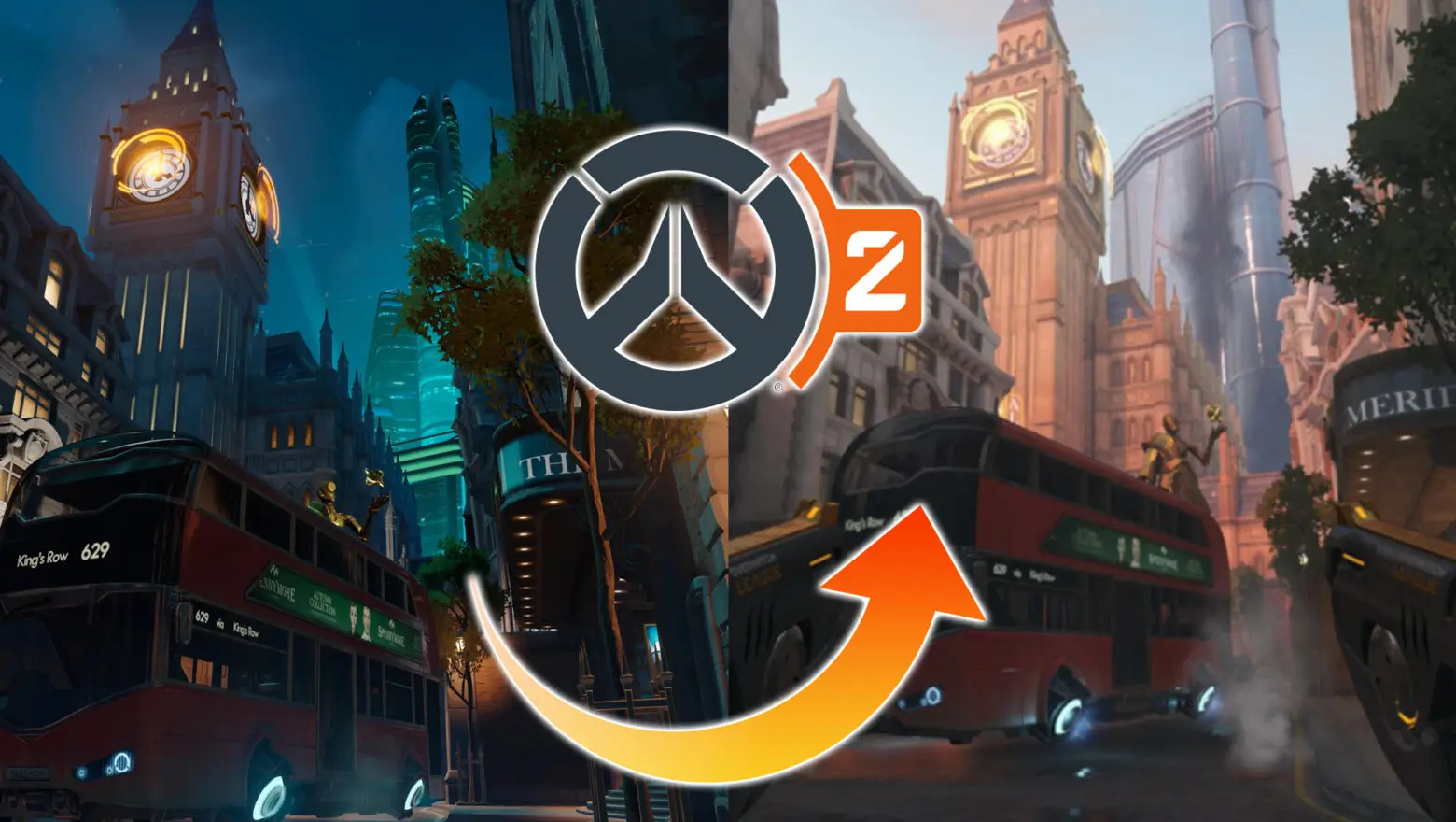 Muestran las diferencias con los mapas de Overwatch 2