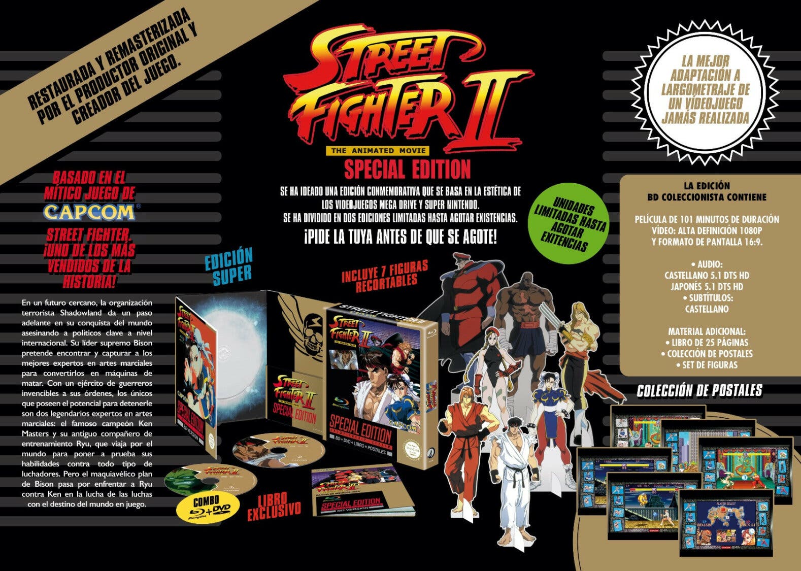 Street Fighter II pelicula Ed Coleccionista