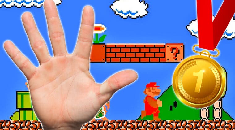 Imagen de Otro récord mundial de Super Mario Bros., ¡pero esta vez con una mano!