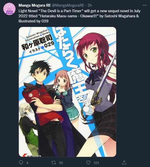 Hataraku Maou-sama anuncia nuevo anime pero ¿temporada 3 o