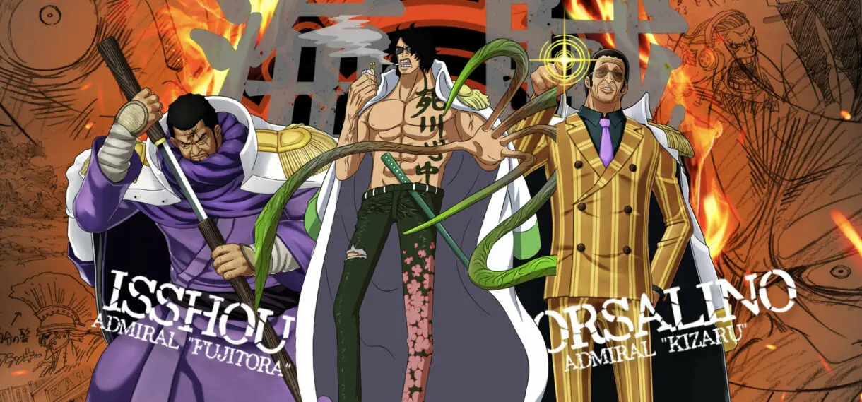 almirantes de one piece