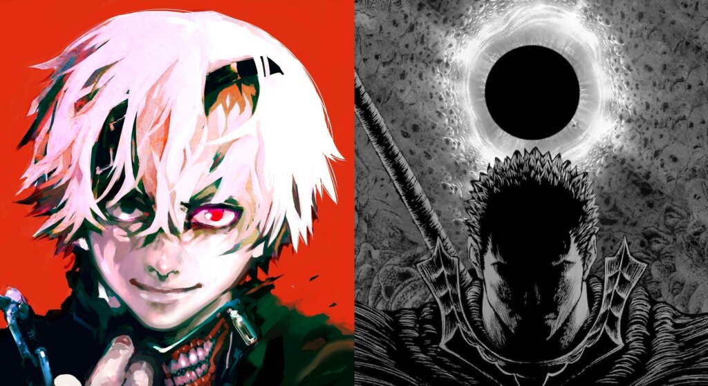 ilustracion de berserk realizada por el autor de tokyo ghoul