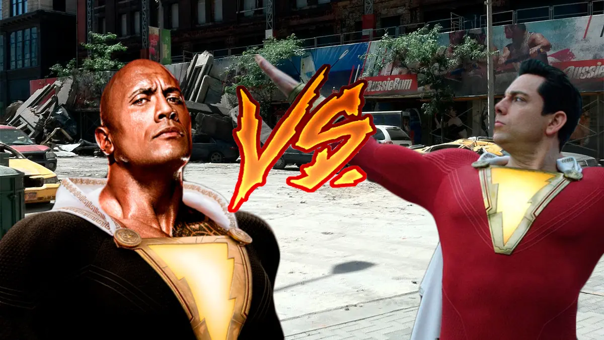 Black Adam vs Shazam