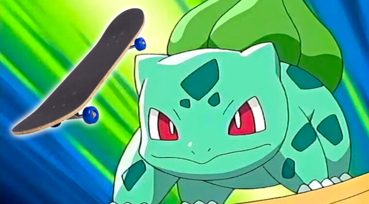 Imagen de Fan de Pokémon se diseña una brutal tabla de skate inspirada en Bulbasaur y sus evoluciones