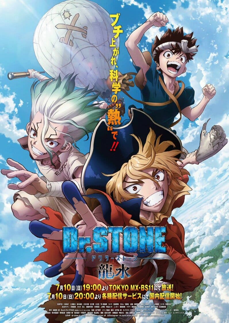 Dr. Stone: Fecha de estreno de la temporada 3 del anime, que se dividirá en  2 partes