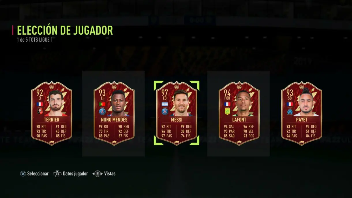 Player Pick de cinco elecciones de FUT Champions Ligue 1 FIFA 22 Ultimate Team