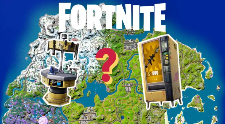 Imagen de Fortnite: dónde encontrar bancos de mejora y máquinas expendedoras en el mapa de la Temporada 3