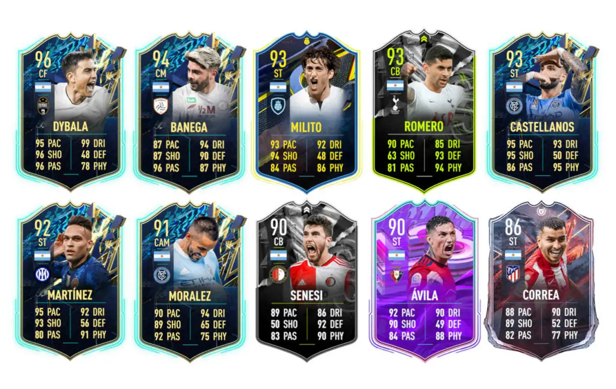 Links naranjas Argentina Di María Fin de Una Era FIFA 22 Ultimate Team