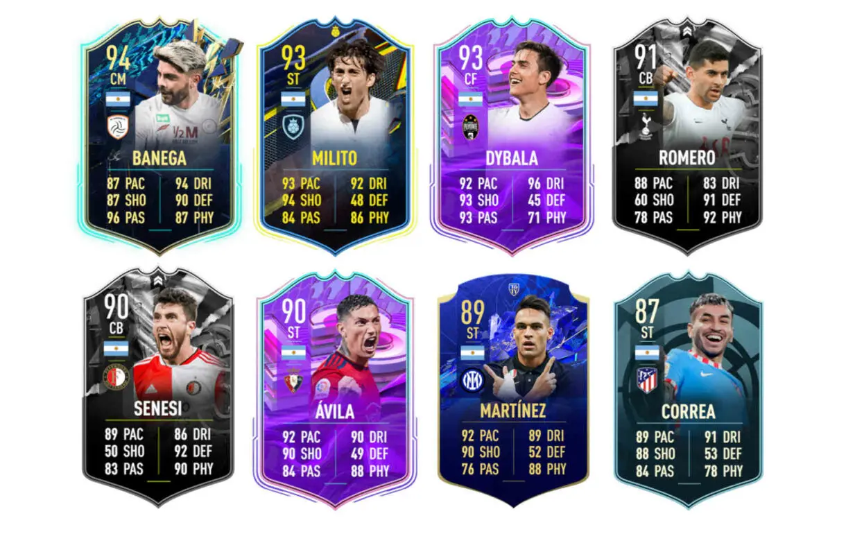 Links naranjas Argentina Leo Messi TOTS FIFA 22 Ultimate Team
