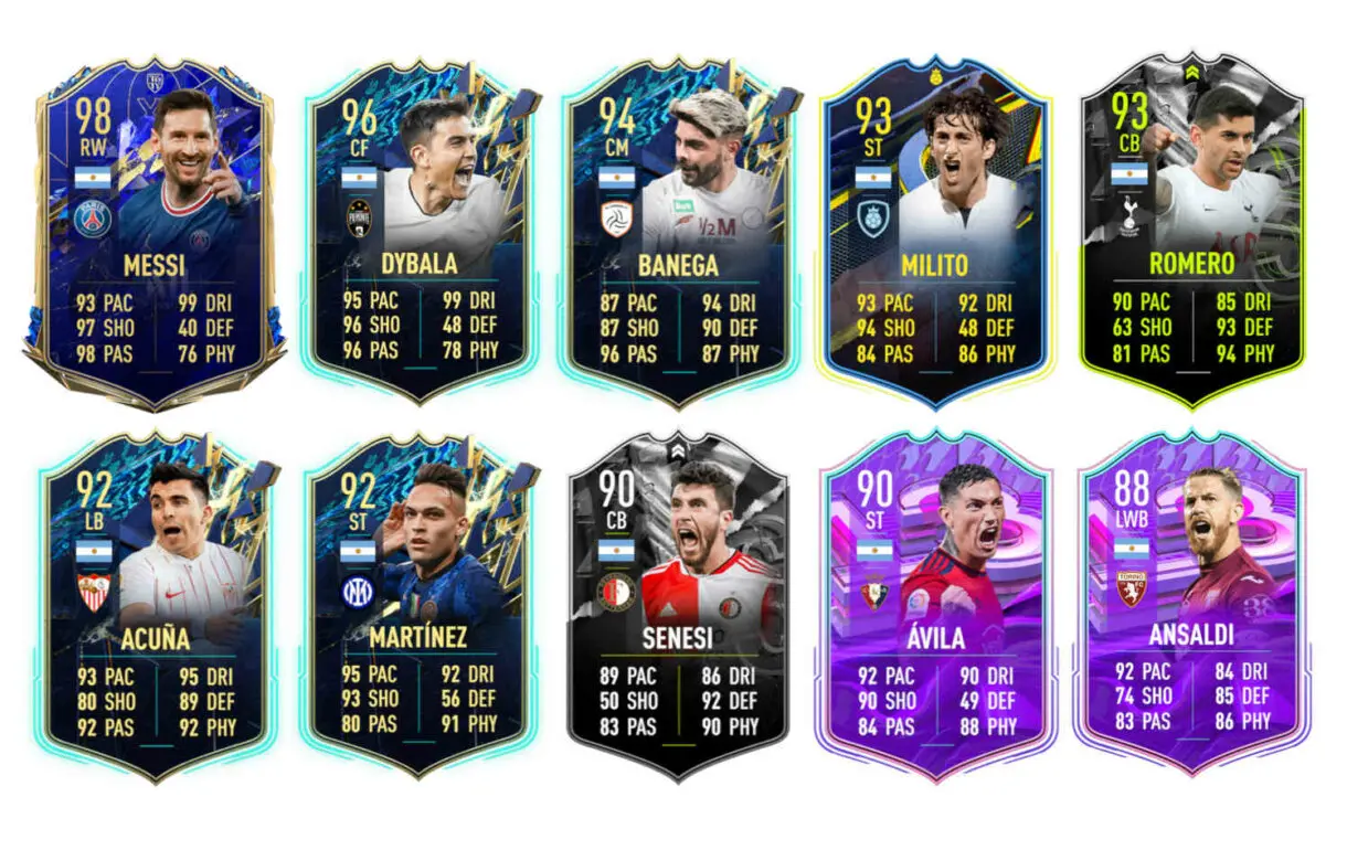 Links naranjas Argentina Moralez TOTS FIFA 22 Ultimate Team