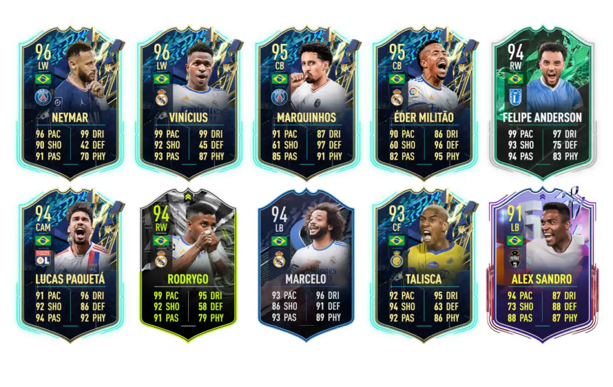 Links naranjas Brasil Emerson Shapeshifters FIFA 22 Ultimate Team