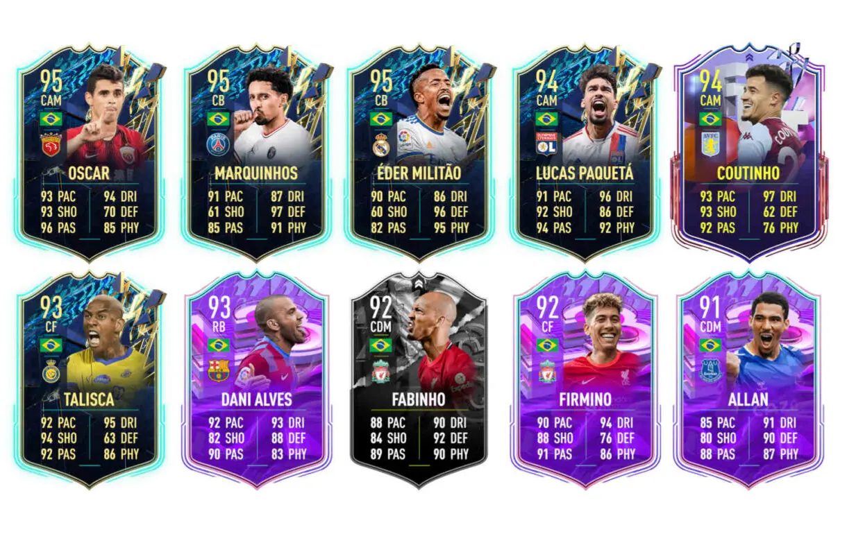Links naranjas Brasil Felipe Anderson Shapeshifters FIFA 22 Ultimate Team