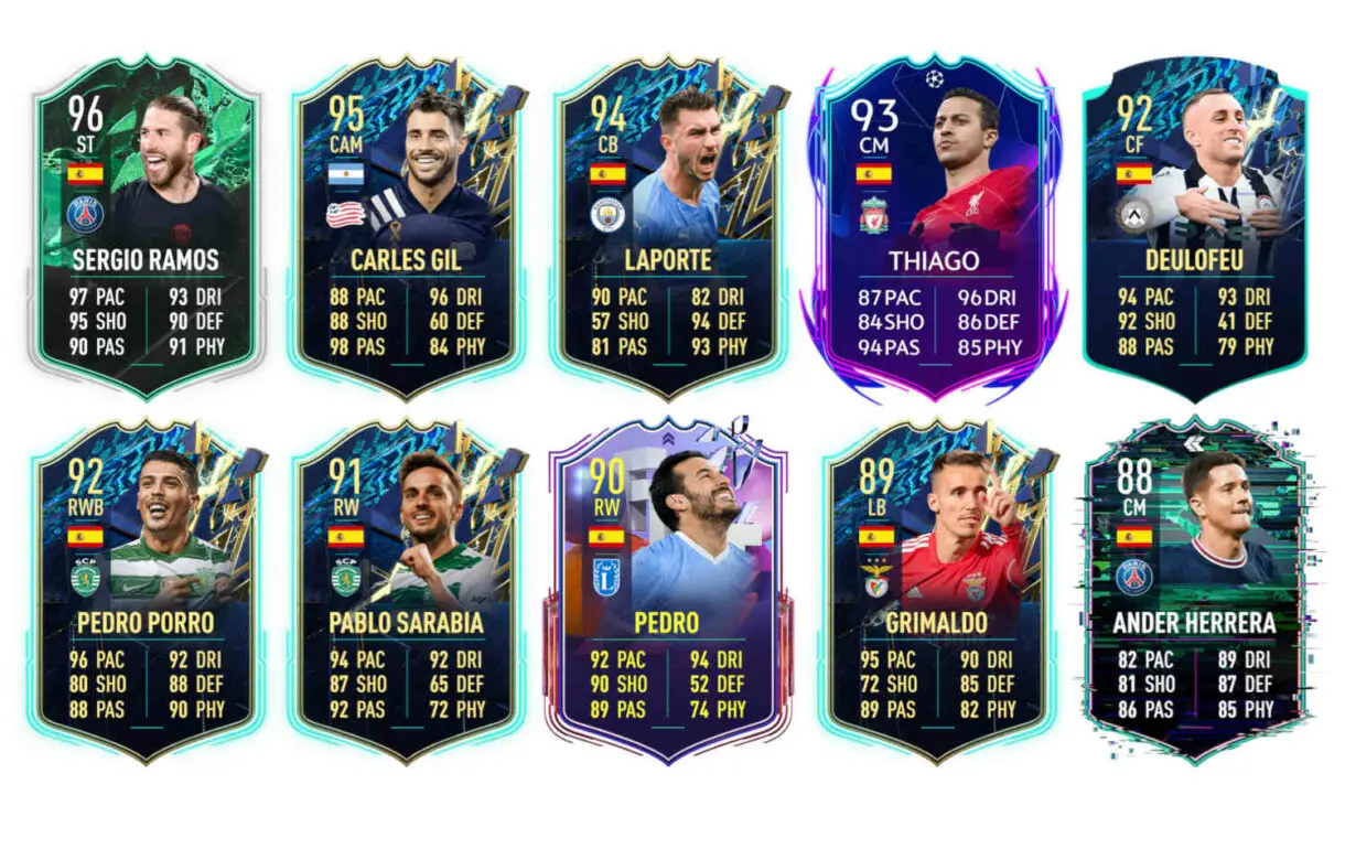 Links naranjas España Adama Traoré Shapeshifters FIFA 22 Ultimate Team