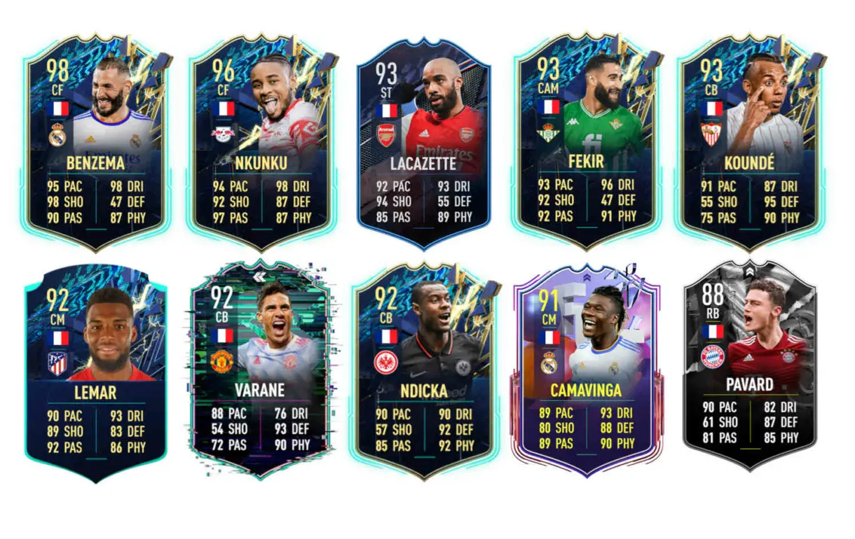 Links naranjas Francia Bourigeaud TOTS FIFA 22 Ultimate Team