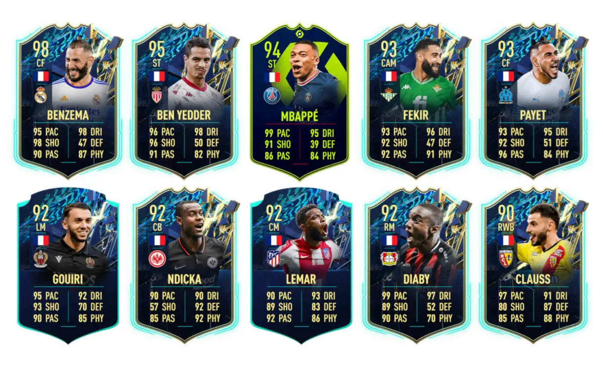 Links naranjas Francia Maxime Lopez TOTS Moments FIFA 22 Ultimate Team