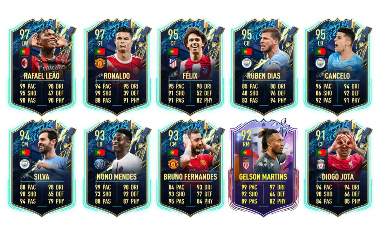 Links naranjas Portugal Guerreiro Shapeshifters FIFA 22 Ultimate Team