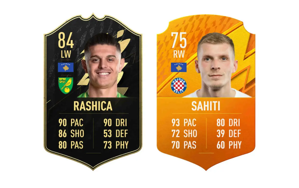 Links naranjas Kosovo Muriqi POTM FIFA 22 Ultimate Team