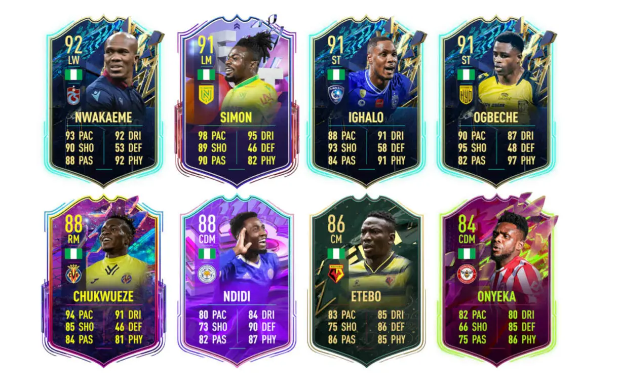 Links naranjas Nigeria Osimhen TOTS Moments FIFA 22 Ultimate Team