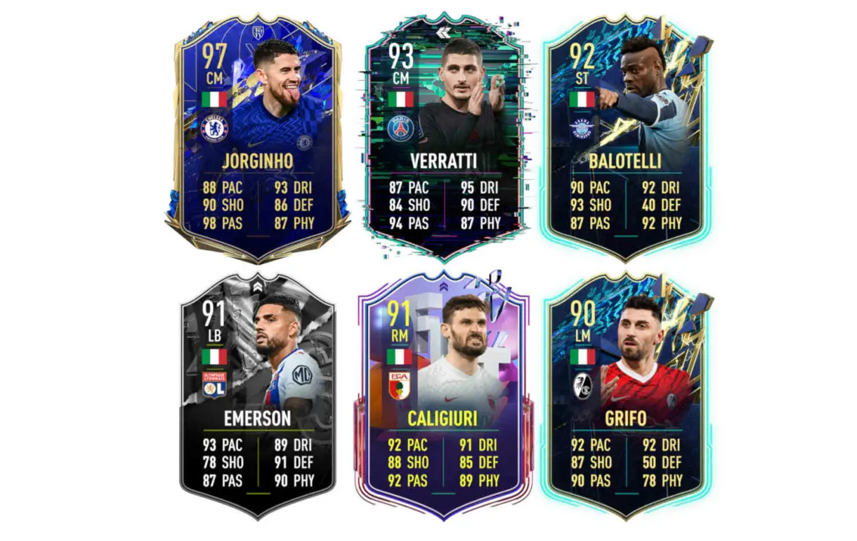 Links naranjas Italia Pellegrini TOTS FIFA 22 Ultimate Team
