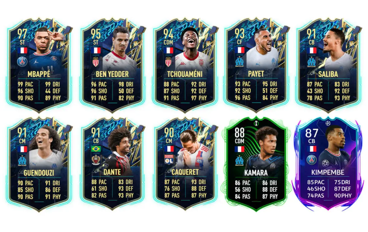 Links verdes Gouiri TOTS Moments FIFA 22 Ultimate Team