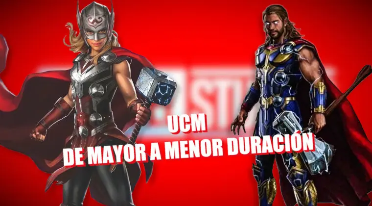 Imagen de Todas las películas del UCM ordenadas por menor a mayor duración (incluida Thor: Love and Thunder)
