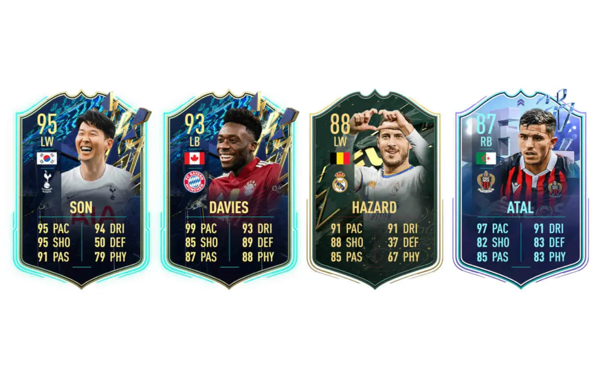 Cartas Son TOTS, Davies TOTS, Hazard Winter Wildcards y Atal Fantasy FUT FIFA 22 Ultimate Team