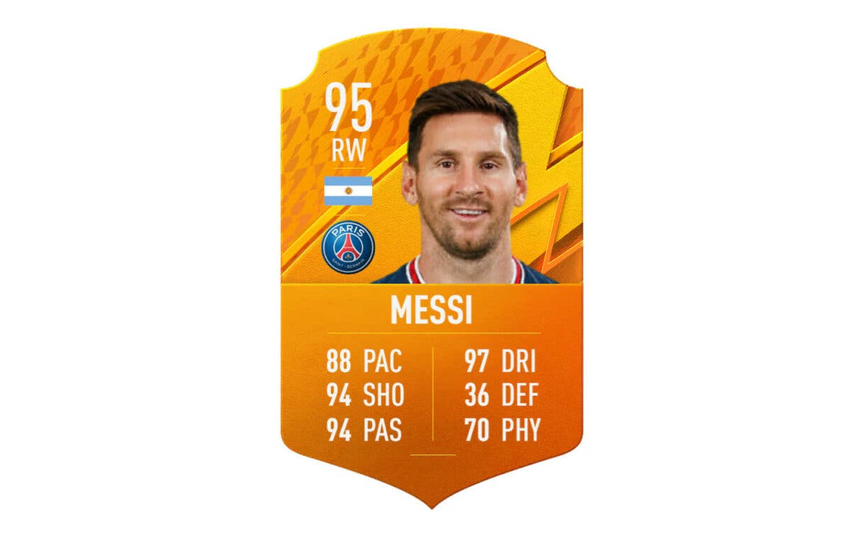 Carta MOTM Messi FIFA 22 Ultimate Team
