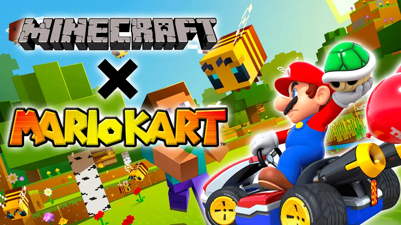 minecraft mario kart