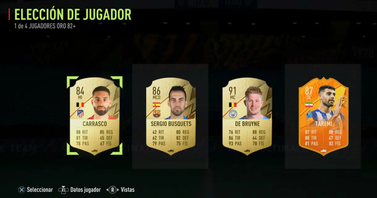 Ejemplo Player Pick del sobre Prime Gaming 8 (mayo) FIFA 22 Ultimate Team