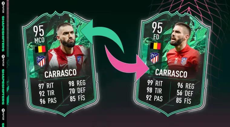 Imagen de FIFA 22: ¿Merece la pena Carrasco Shapeshifters? ¿Qué versión elijo? + Solución del SBC