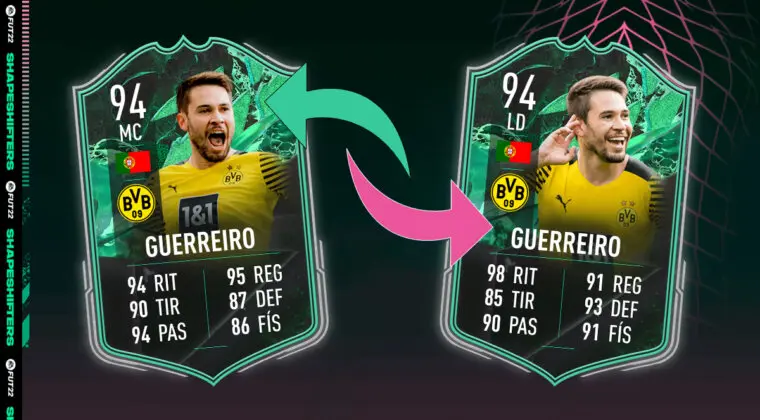 Imagen de FIFA 22: ¿Merece la pena Guerreiro Shapeshifters? ¿Qué versión elijo? + Solución del SBC