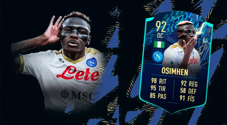 Imagen de FIFA 22: ¿Merece la pena Victor Osimhen TOTS Moments? + Solución del SBC
